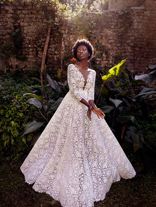 Model wearing a bridal gown #6