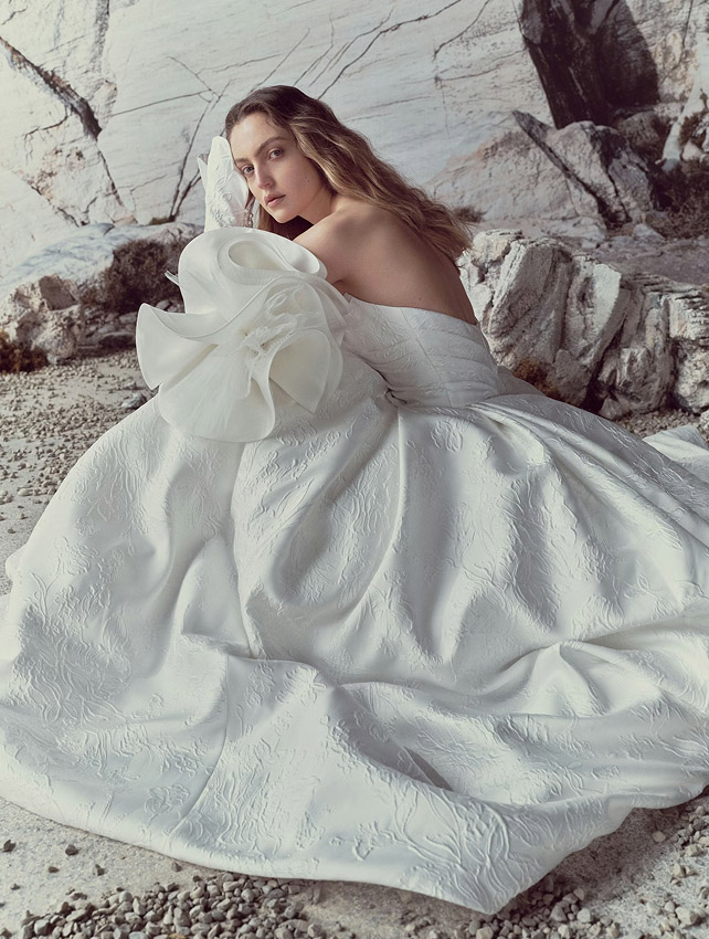 Model wearing a bridal gown #8