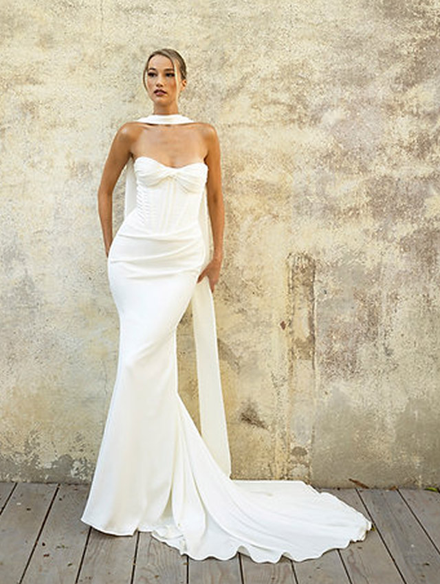 Model wearing a bridal gown #3